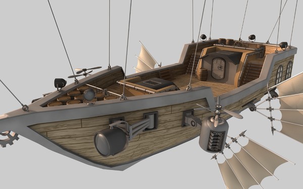 maya airship scarletts pride - Airship Scarletts Pride by Cr8g